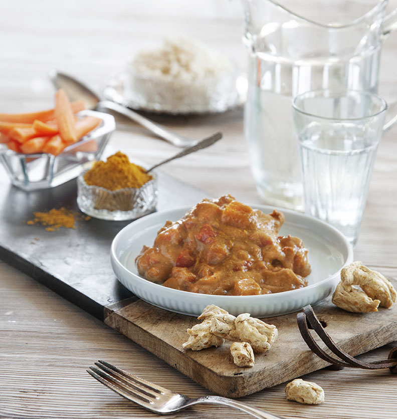 Chunks in curry - Organic Plant Protein